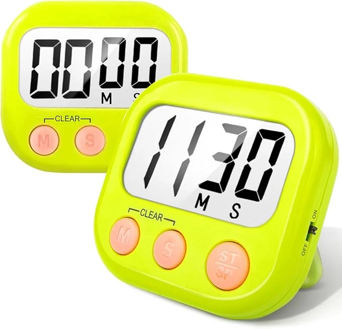 Trusted 2 Pack Kitchen Timers Loud Ring Digital Timers Solid