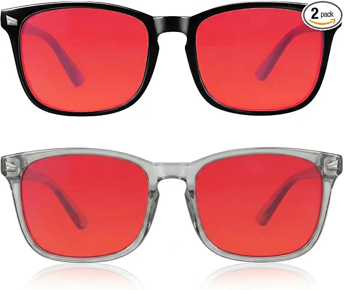 Pure 2 Packs Professional Sleep Glasses Breathable