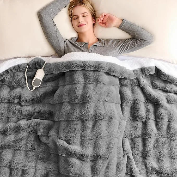 Minimalist Homemate Heated Blanket Electric Throw Long-Lasting