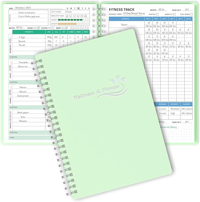 Fast Wellness Planner Fitness Log Traditional