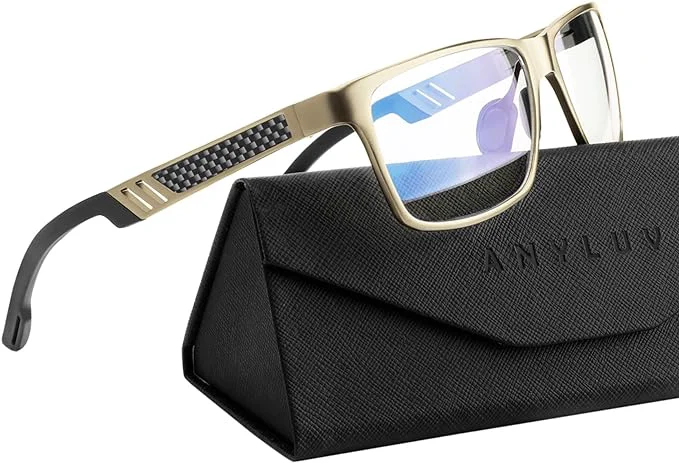 Premium ANYLUV Blue Light Blocking Glasses Men Computer Gaming Glasses Lightweight Proven