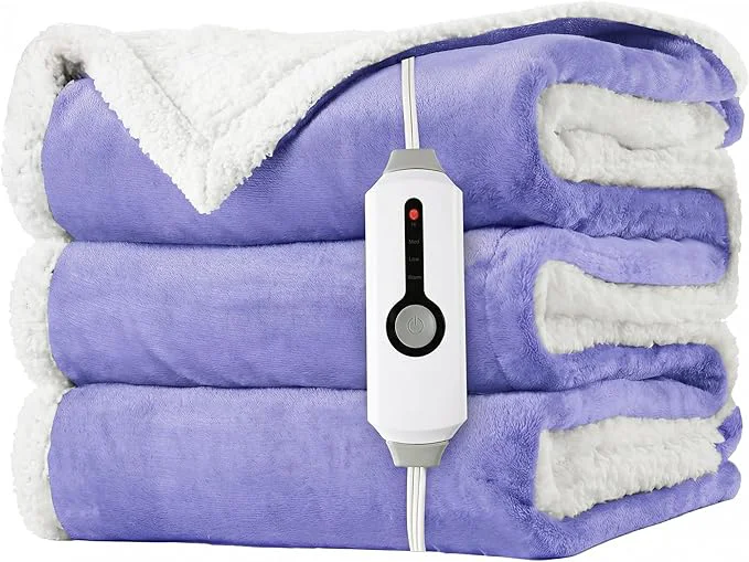 Reliable LaffyLo Heated Throw Blanket 50 x 60 Fast Heating Electric Blanket Dual-Sided Environmentally Friendly