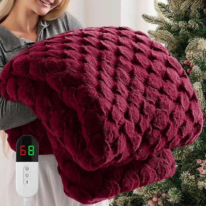 Enhanced Homemate Electric Heated Throw Blanket Sophisticated