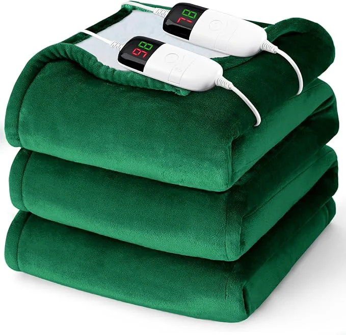 Unique Heated Electric Blanket Queen Size Easy-to-Use