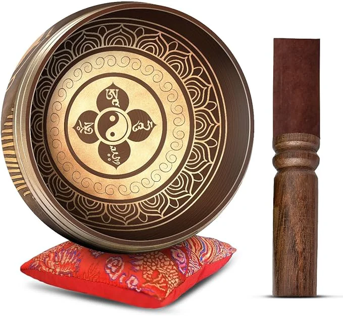 Natural Tibetan Singing Bowl Set Stylish