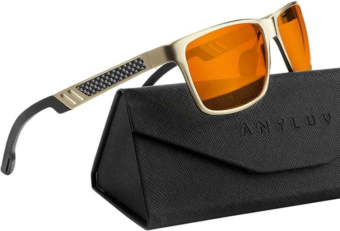 Sophisticated ANYLUV Blue Light Blocking Glasses Men Computer Gaming Glasses Lightweight Prestigious