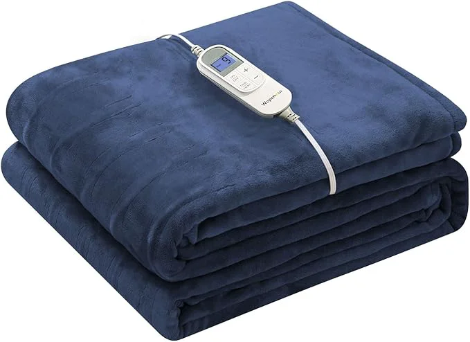 Natural Wapaneus Foot Pocket Heated Blanket Electric Throw Optimized