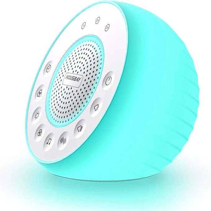 Relaxed Housbay Glows White Noise Sound Machine 31 Soothing Sounds Colored NightLight Official