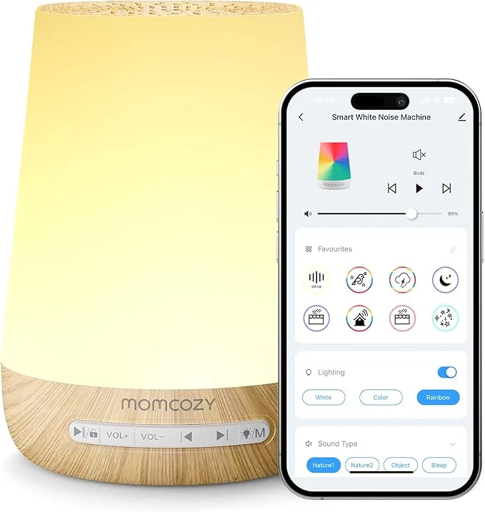 Lightweight Baby Sound Machine Momcozy White Noise Machine Secure