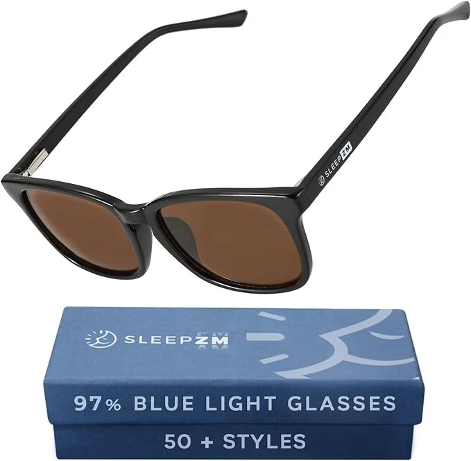 Refined Sleep ZM Blue Light Blocking Light Sensitivity Glasses Comfortable