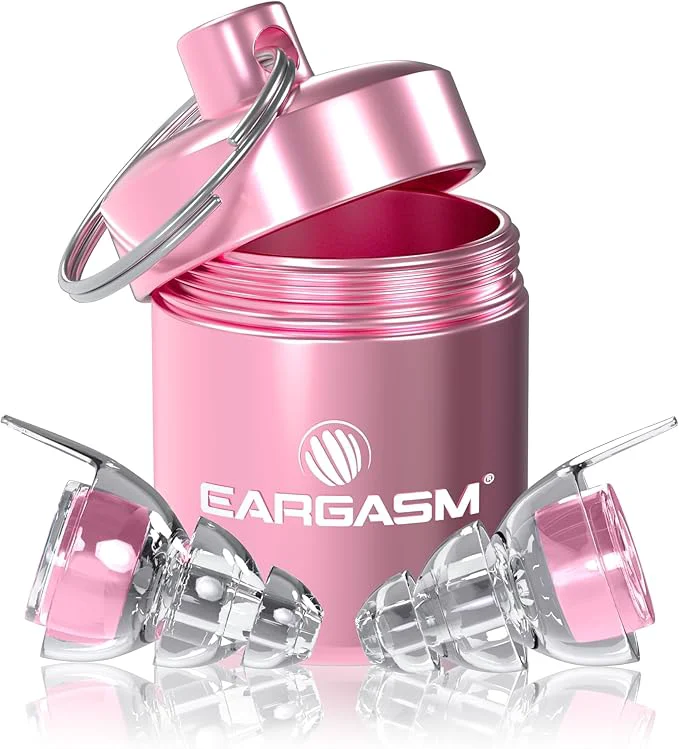 Lightweight Eargasm High Fidelity Pink Earplugs Next-Generation