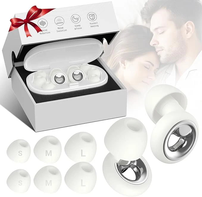 Enhanced Ear Plugs for Sleeping 50dB Noise Cancelling Earplugs Reusable Silicone Ear First-Class