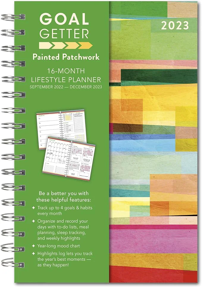 Top-Quality Goal Getter 2023 Weekly and Monthly Planner 16-Month Lifestyle Planner Solid