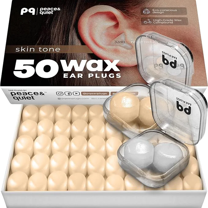 Trusted Peace Quiet Wax Ear Plugs for Sleeping Swimming Functional