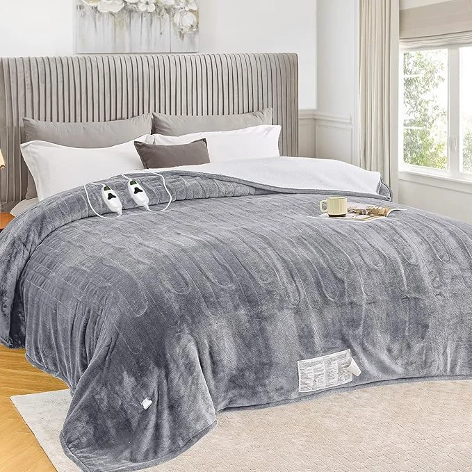 Genuine greenoak Heated Blanket Electric Queen Size 84 X90 Dual Control Heating Outstanding