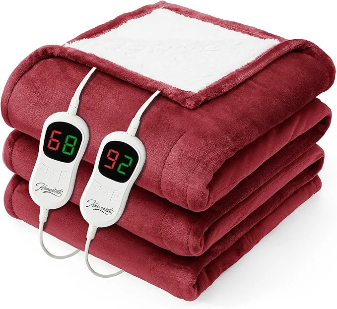 Responsible Homemate Electric Heated Blanket Queen Detailed