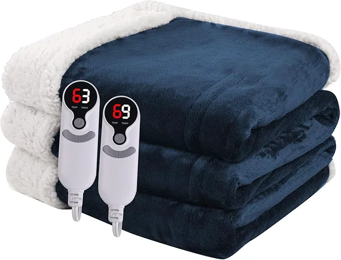 Original Design Heated Blanket Electric Blanket Queen Size 84''x90'' Next-Generation