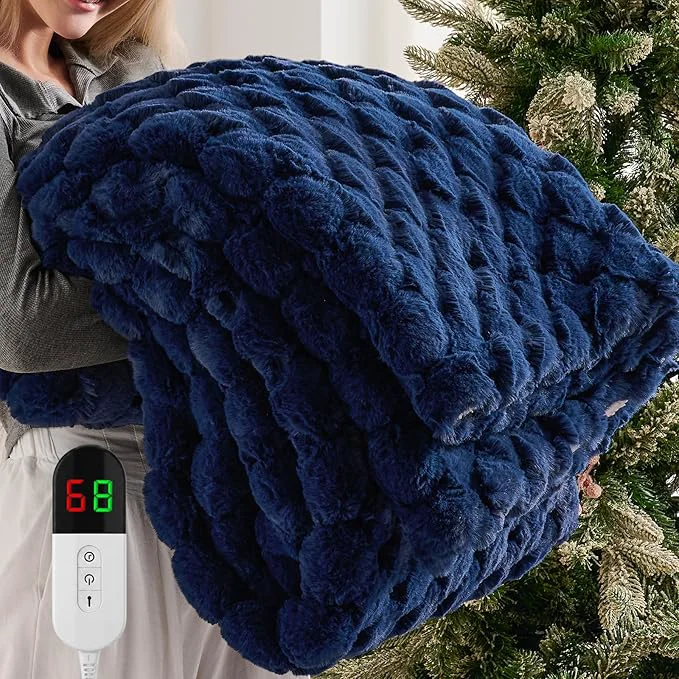 Stylish Homemate Electric Heated Throw Blanket High-End