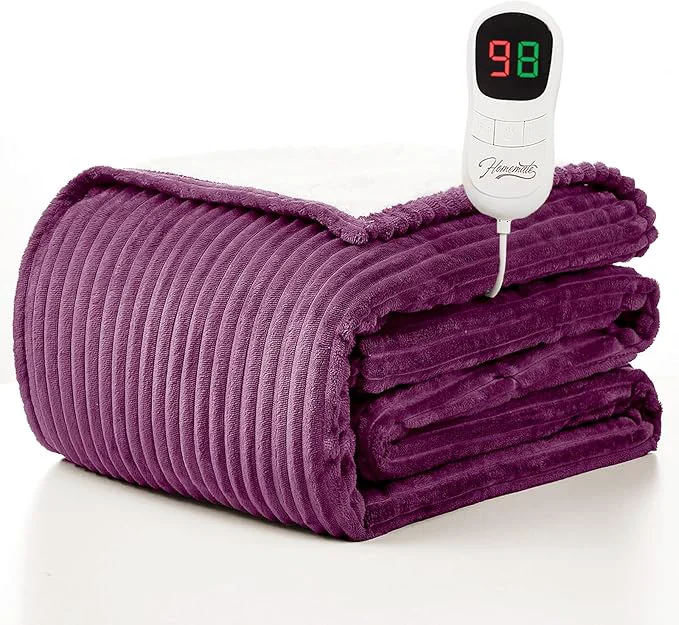 Smooth Homemate Electric Heated Blanket Full Size Enhanced