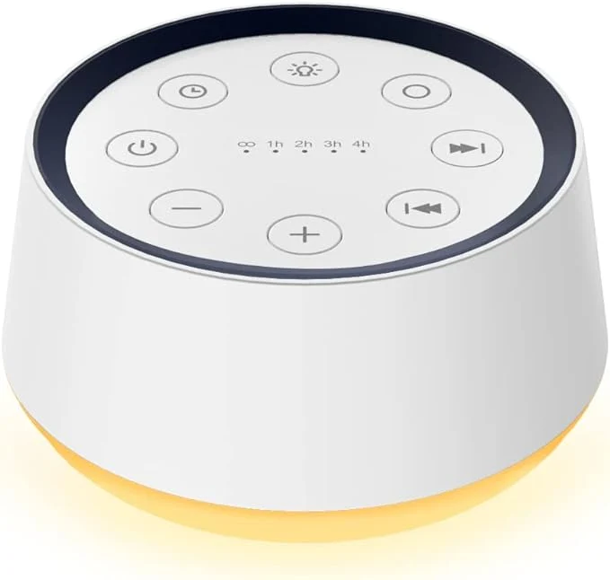 Effective Brown Noise Sound Machine with 30 Soothing Sounds 12 Colors Night Light White User-Friendly