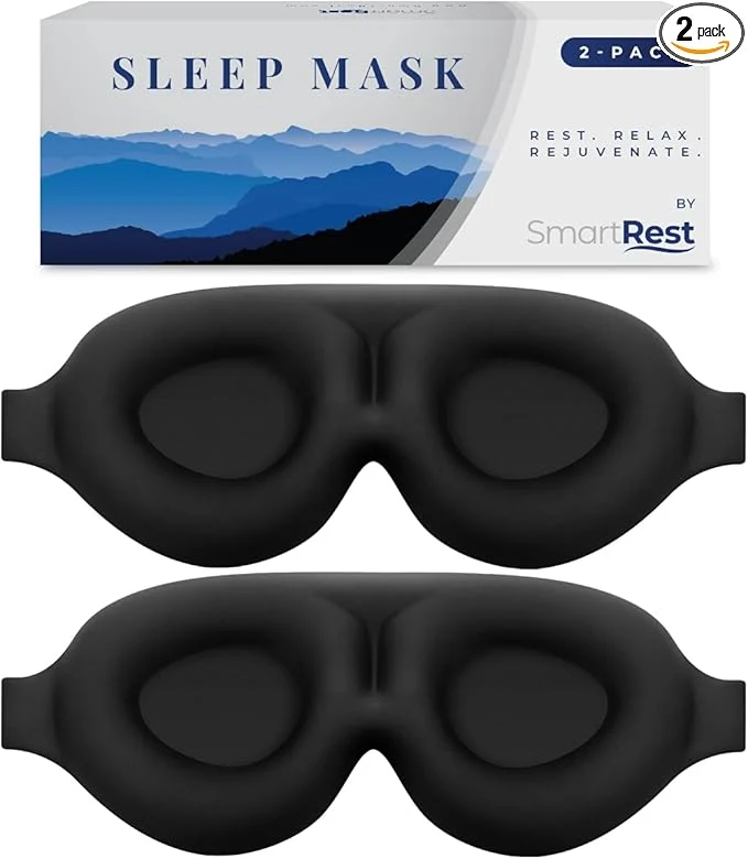 Trendy Sleep Mask - Eye Mask for Sleeping - Patented Blackout Zero Pressure Healthy
