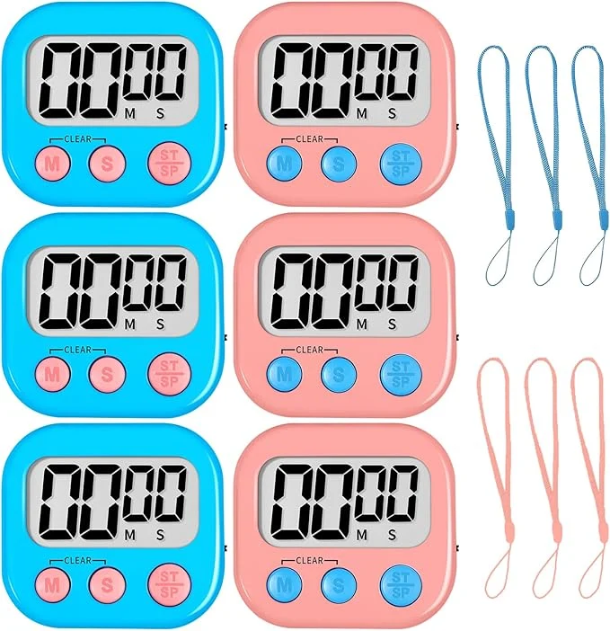Casual ZILLEEN Classroom Timer for Kids Teachers 6 Pack Digital Timers Versatile