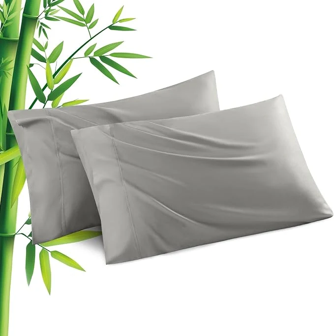Casual Pillowcases Standard Size 2 Pack Cooling Viscose Pillow Cases Luxury