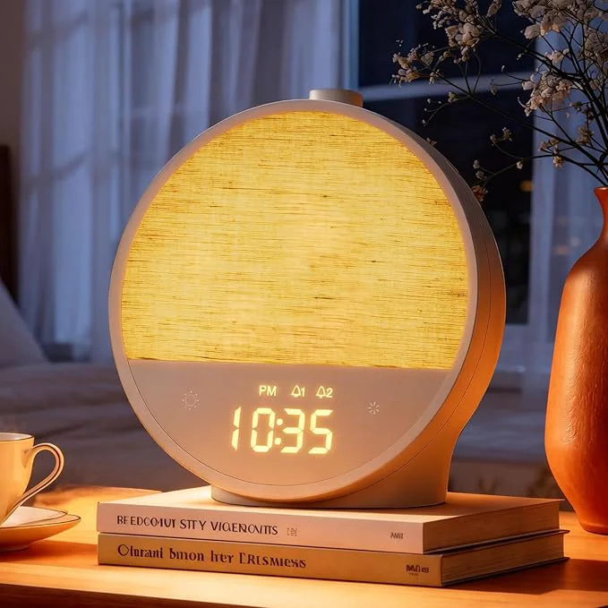 Certified Vivilumens Sunrise Alarm Clock Gentle Wake-Up Light Sound Machine Dual Traditional