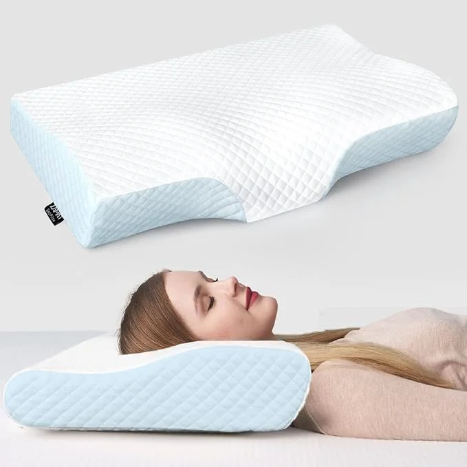 Secure ZAMAT Memory Foam Pillow for Neck Pain Relief Adjustable Ergonomic Cervical Sophisticated