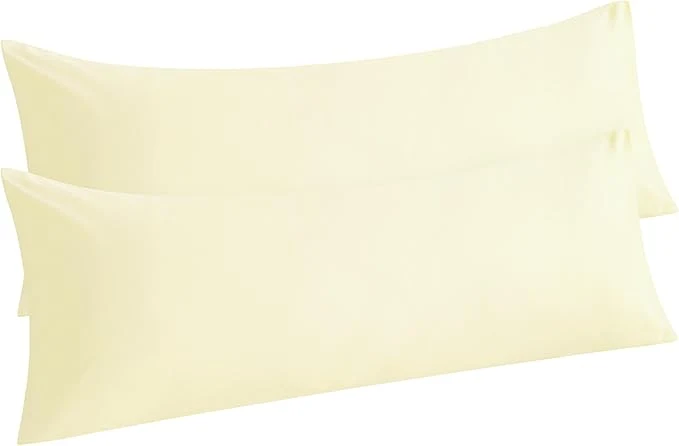 Official NTBAY Body Pillow Cases Set of 2 2 Pack Brushed Microfiber 20x54 Pillow Cases Genuine