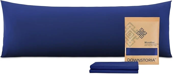 High-Performance DOWNSTORIA Body Pillow Cover Ultra Soft Microfiber Long Pillowcase Envelope Pure