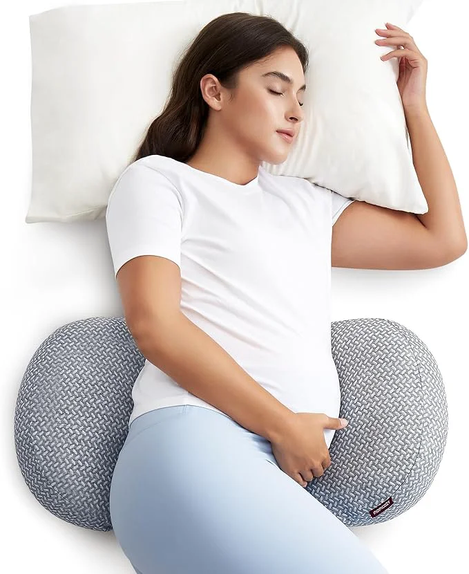 Efficient Momcozy Portable Pregnancy Pillow –Memory Foam W Shaped Maternity Great Support Effective