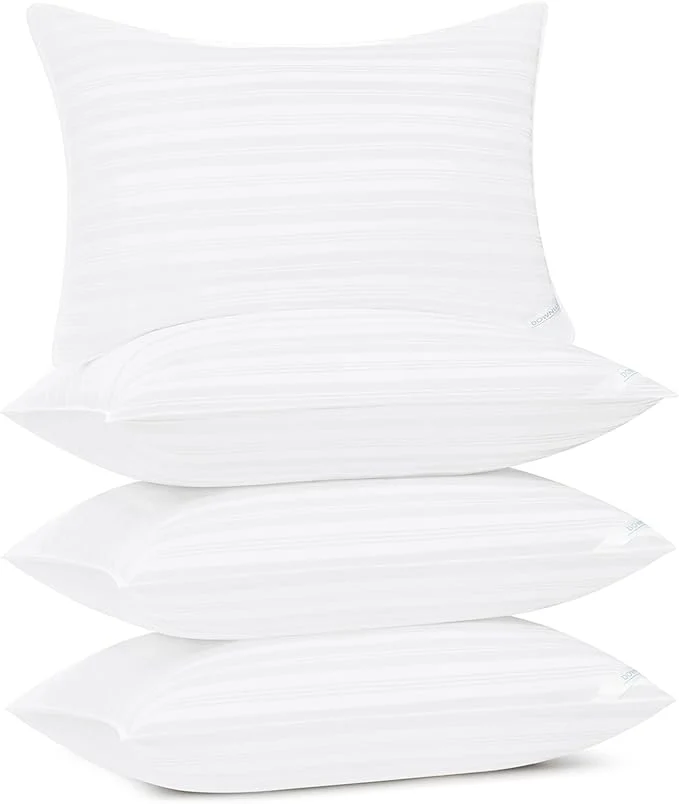 Casual downluxe Queen Size Pillows Set of 4 – Premium Down Bed Pillows High-Quality