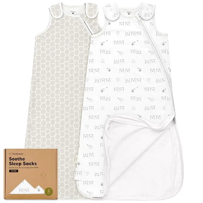 Optimized 2-Pack Organic Baby Sleep Sacks Cotton First-Class