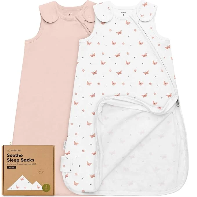 Excellent 2-Pack Organic Baby Sleep Sacks Cotton Elite