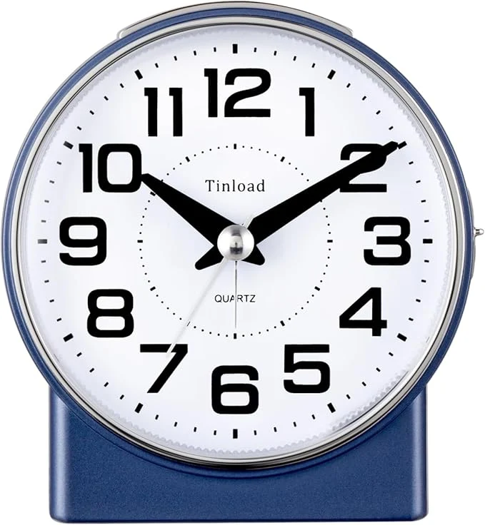 Smart Tinload 4.3 No Ticking Analog Alarm Clock Silent Readable Fine