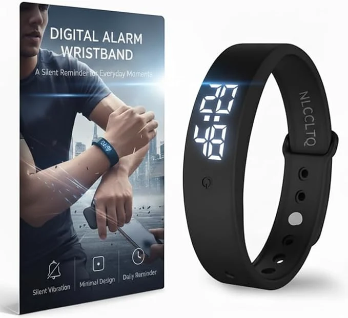 Versatile Vibrating Alarm Wristband Wrist Alarm Clock Watch Vibrating Band Vibrates Official
