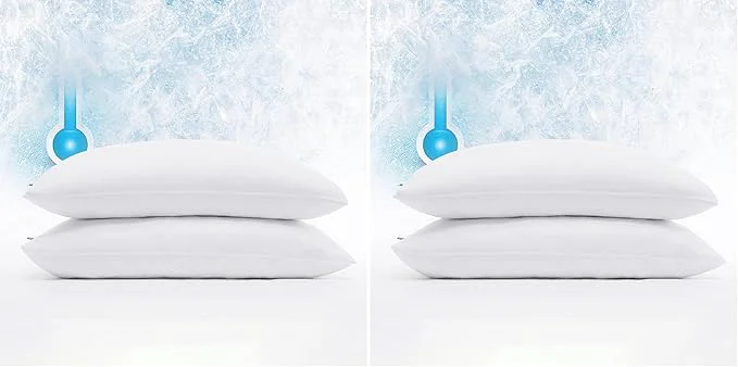 Comfortable Serta Power Chill Cooling Pillow Protectors Stain Resistant and Zippered Top-Quality