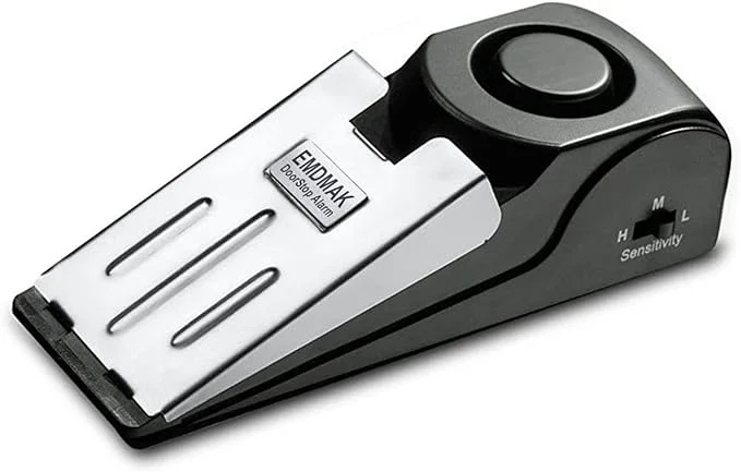 Original Design EMDMAK Door Stop Alarm with 120DB Siren Door Stop Expertly Made