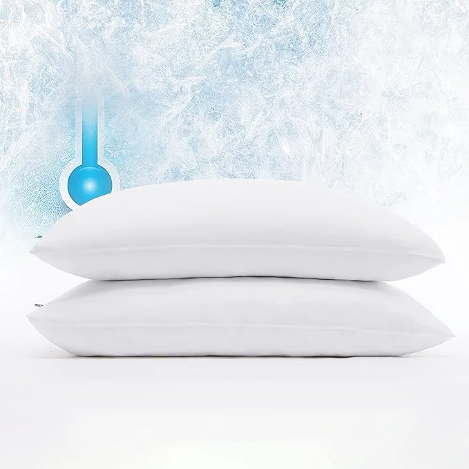 Enhanced Serta Power Chill Cooling Pillow Protectors Stain Resistant and Zippered Breathable