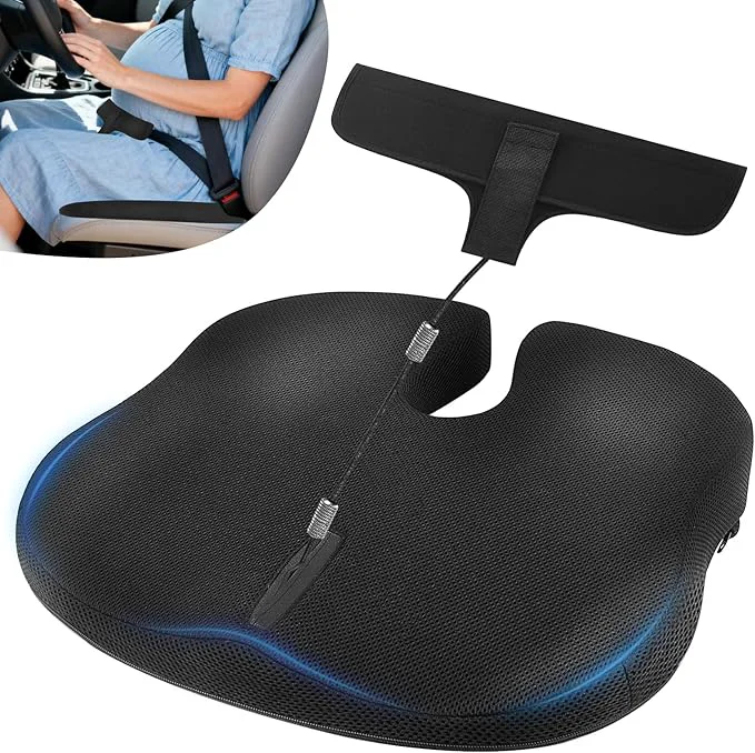 Safe Car Seat Cushion for Pregnant Drivers and Passengers NHTSA Prevent Efficient
