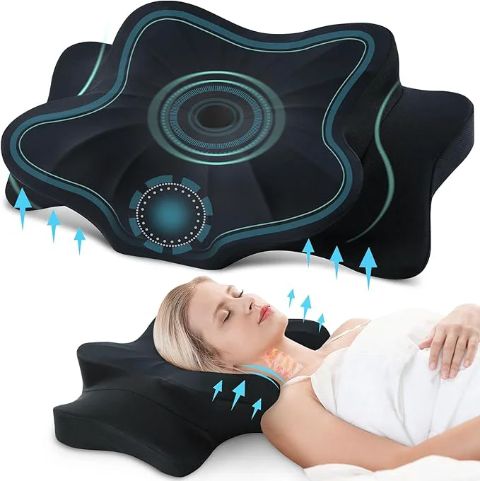 Comfortable DONAMA Cervical Pillow for Neck and Shoulder Pain Relief Cooling Contour Official