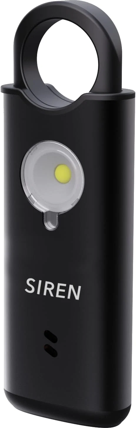 Solid Personal Safety Alarm by Silent Beacon – 135dB Siren Flashing Light Pull Modern