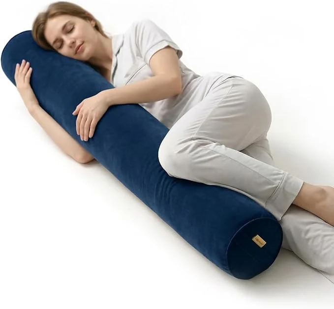 Flexible Body Pillow for Adults Long Round Pillow Big Cylindrical Pillow Large Full Clean