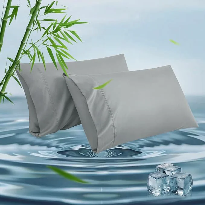 Efficient King Pillowcases Cooling Viscose from Bamboo Pillow Covers Flexible