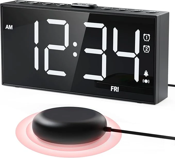 Smooth PPLEE Loud Alarm Clock for Heavy Sleepers Dual Vibrating Alarm Clock Outstanding