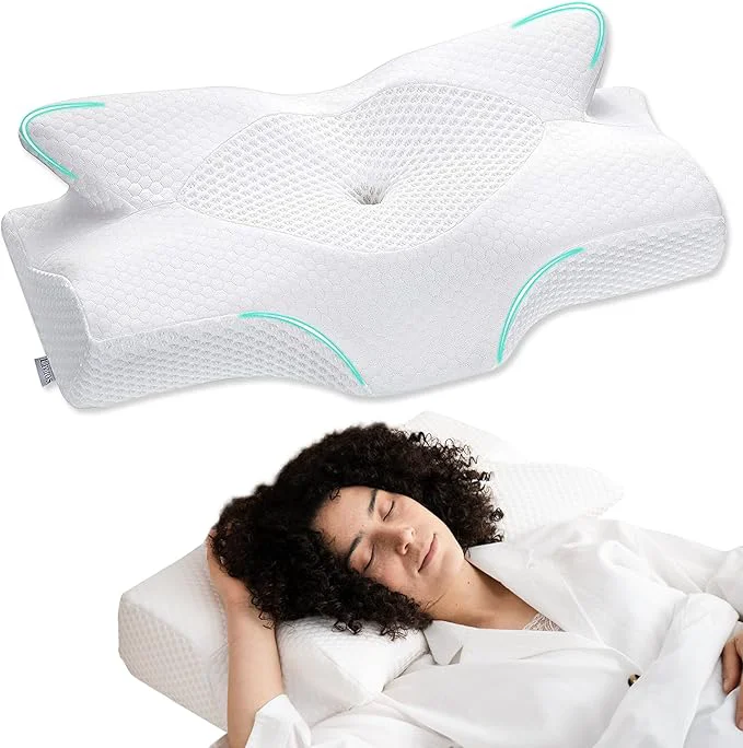Premium Elviros Cervical Memory Foam Pillows Fast