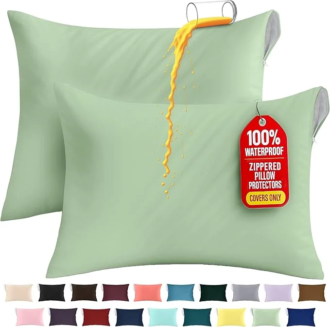High-End Utopia Bedding Premium Waterproof Pillow Protectors Relaxed