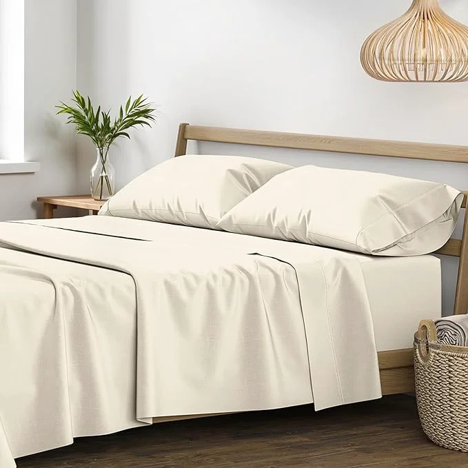 Luxury XOOX Linen Egyptian Cotton Queen Sheet set Specialty