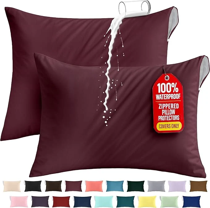 Eco-Friendly Utopia Bedding Premium Waterproof Pillow Protectors Solid